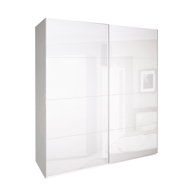 Шафа-купе 2,5x2,1 Белла / Bella Глянець Білий MiroMark BL-21-WB