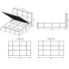 Кровать с подъёмным механизмом 1,8x2,0 Лилу / Lily Серый MiroMark LY-48-GC 