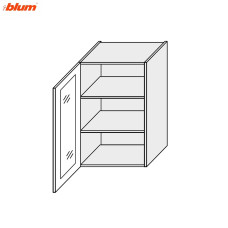 Кухонная секция Винтаж верхняя 40В/900 1дв Витрина Pro Blum VN-545W/9003 MiroMark