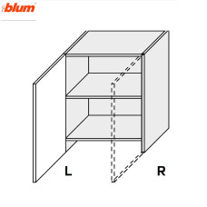 Кухонная секция Мери верхняя 60ВВТ/680 1дв Вытяжка Телескоп Pro Blum Правая MR-477W/9003Rgl MiroMark