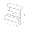 Комод 4Ящ Дони / Doni Графит MiroMark DN-64-GT