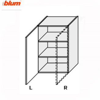 Кухонна секція Міленіум верхня 60В/900 1дв Pro Blum Ліва ML-566W/9003L MiroMark