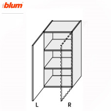 Кухонная секция Миллениум верхняя 40В/900 1дв Pro Blum Правая ML-542W/9003R MiroMark