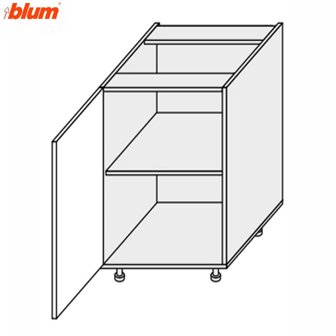 Кухонна секція Мері нижня 50Н/820 1дв Pro Blum MR-051W/9003gl MiroMark