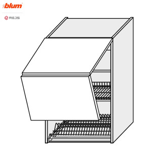 Кухонна секція Міленіум верхня 80ВС/900 2дв Сушка Avenots Pro Blum  +  Rejs ML-588W/9003 MiroMark