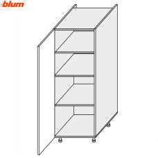 Кухонная секция Мери Пенал 60П/1420 Pro Blum MR-662W/9003gl MiroMark