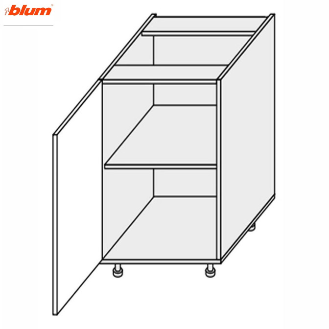 Кухонна секція Вінтаж нижня 40Н/820 1дв Pro Blum VN-045W/9003 MiroMark