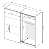 Шафа-купе 2,5х2,1 Імперія / Imperia Глянець Білий MiroMark MP-21-WB
