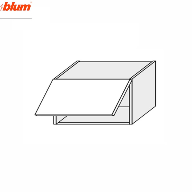 Кухонна секція Вінтаж верхня 80В/360 1дв Aventos Pro Blum VN-181W/9003 MiroMark