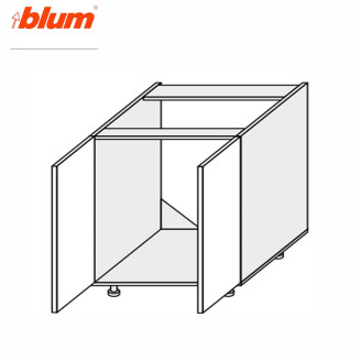 Кухонна секція нижня Міленіум 80НМ/820 2дв Мийка Pro Blum ML-087W/9003 MiroMark