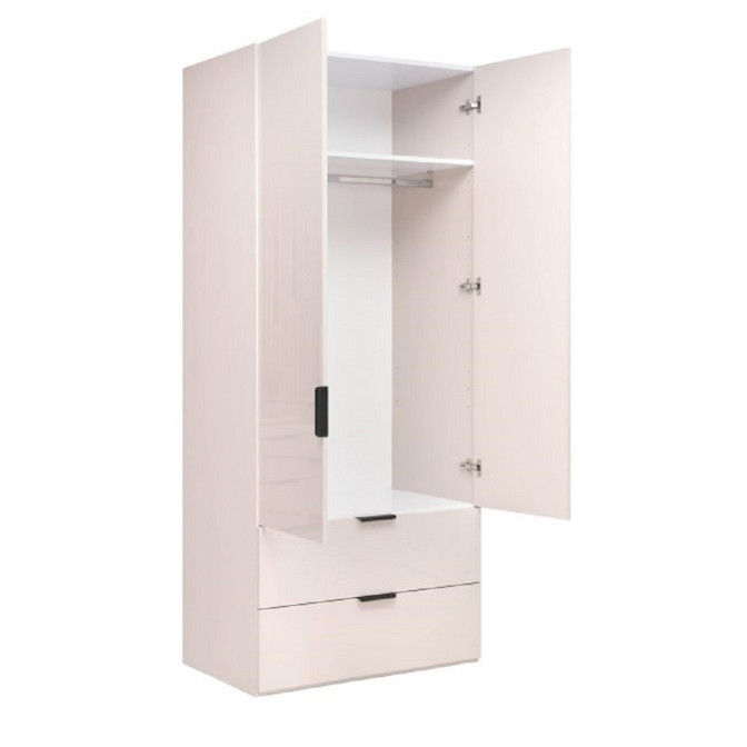 Шафа 2Дв 2Ящ Лорі / Lory Глянець Кашемір MiroMark LR-12-GC Шафа 2Дв 2Ящ Лорі / Lory Глянець Кашемір MiroMark LR-12-GC