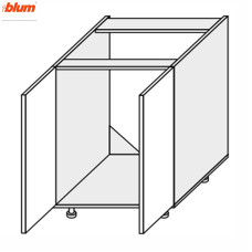Кухонная секция Винтаж нижняя 60НМ/820 2дв Мойка Pro Blum VN-072W/9003 MiroMark