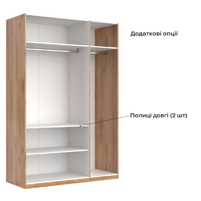 Шкаф 3Дв Бруно / Bruno Кашемир MiroMark BR-23-CM