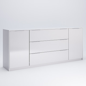 Комод 2Дв 3Ящ 2,0м Рома / Roma Глянець Білий MiroMark RM-168-WB
