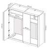 Шкаф 4Дв Бруно / Bruno Кашемир MiroMark BR-24-CM