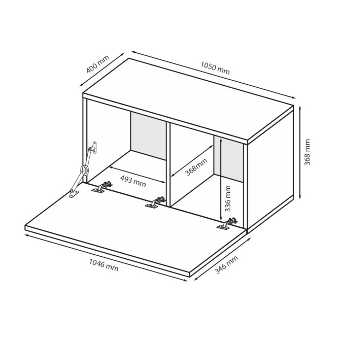 Секция BOX COLOR- TV 1,05 / Дуб Артизан MiroMark BX-42-OA