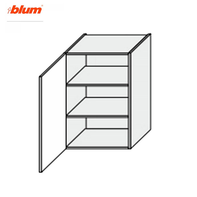Кухонна секція Мері верхня 40В/900 1дв Pro Blum MR-542W/9003gl MiroMark
