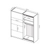 Шафа-купе 2,0x2,4 Бартон / Barton Супер Мат Білий MiroMark BT-85-WM