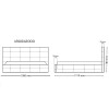 Ліжко М'яка оббивка 1,8x2,0 Брістоль / Bristol MiroMark SF-38-BR
